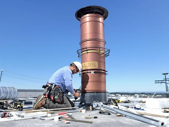 Installed chimney liner by Largo Chimney Sweep in Largo, FL