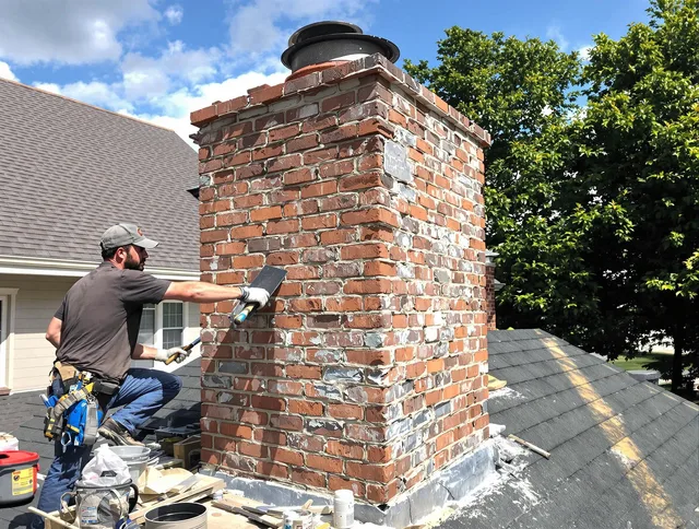 Completed chimney rebuild by Largo Chimney Sweep in Largo, FL