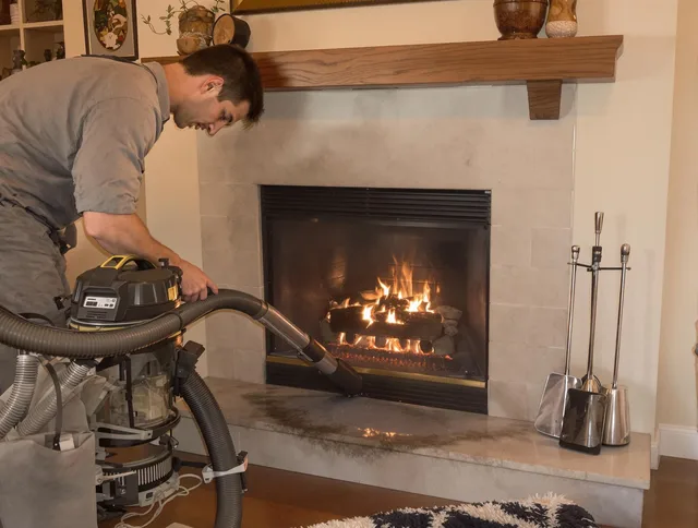 Routine fireplace upkeep by Largo Chimney Sweep in Largo, FL