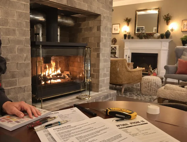 Largo Chimney Sweep verifying fireplace safety measures in Largo, FL